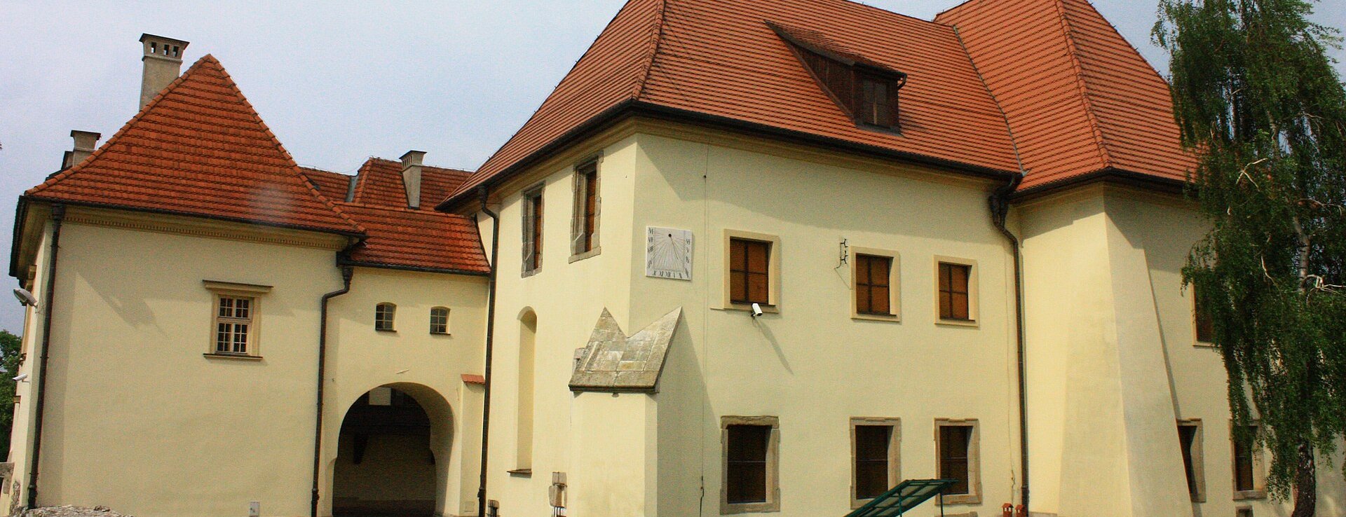 Zamek Żupny w Wieliczce — widok miasta na powierzchni